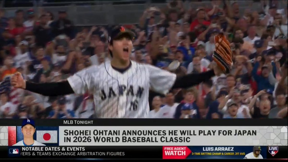 Shohei Ohtani will look to go back-to-back with Team Samurai Japan 🇯🇵 The 2026 World Baseball Classic is going to be HYPE! Gregg Caserta | Dan Plesac