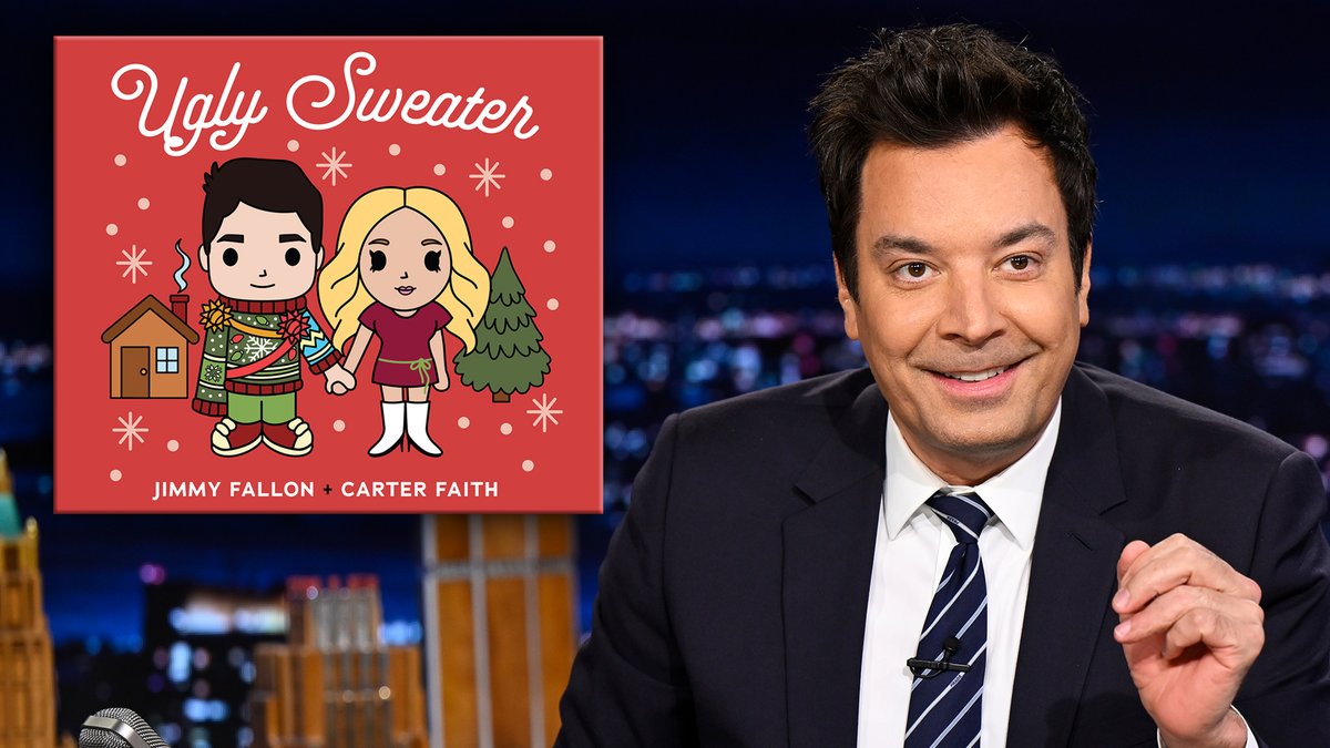 Jimmy shares how he developed his new single “Ugly Sweater” and got Carter Faith to hop on the track! #FallonTonight Pre-save now: