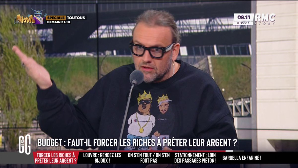 💰 La nouvelle trouvaille du PS : forcer les riches à prêter de l’argent à l’Etat… 🗣️ Bruno Poncet : "C'est une bonne idée. Pour faire sortir l'argent de la poche des riches il y a 2 solutions : soit tu fais flamber Notre-Dame soit tu vas le leur chercher." #GGRMC