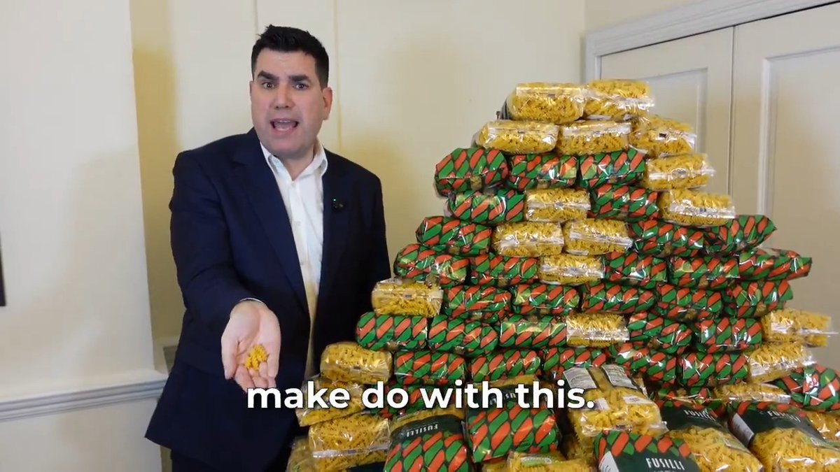 Billionaire wealth keeps piling up. Everyone else is left with less and less. With this mountain of pasta, I show why we need to tax the Billionaires.