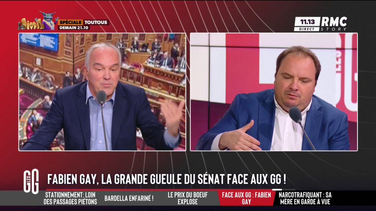 💥 "C'est pas en s'en prenant à Bernard Arnault qu'on va régler le problème des ouvriers !" 🗣️ Olivier Truchot face au sénateur communiste Fabien Gay : "Vous vous attaquez toujours aux riches, mais le lien 'je vais taxer les riches et ça va aider les pauvres' il n'a jamais été démontré. Faites en sorte que les pauvres deviennent riches plutôt."