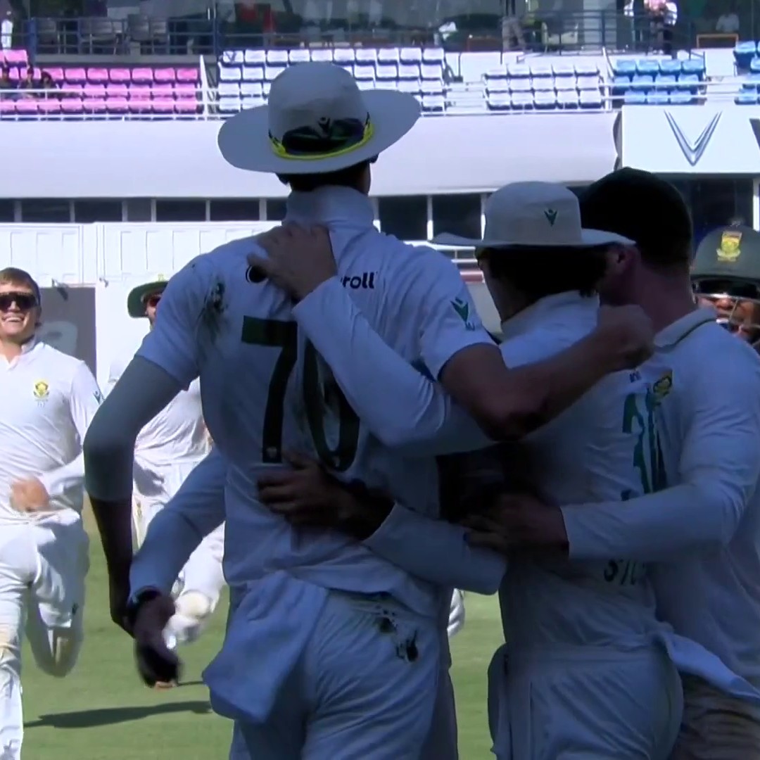 What a way for South Africa to win their first Test series on Indian soil in 25 years 👏🏏