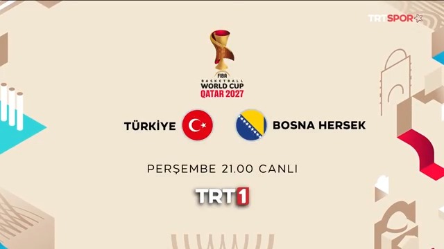 🏀 🇹🇷12 Dev Adam, 2027 Dünya Şampiyonası Elemeleri ilk maçında sahne alacak; heyecan TRT 1'de yaşanacak. 📆 Yarın, 🕘 21.00 🆚 🇧🇦Bosna Hersek