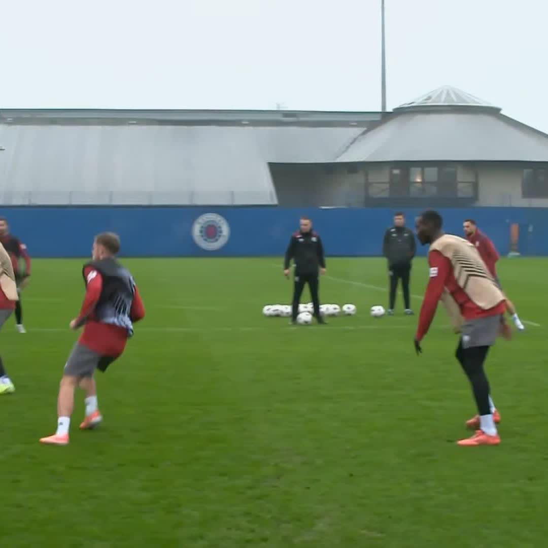 🔵 Rabbi Matondo and Youssef Chermiti have been training with Rangers ahead of their #UEL tie vs Sporting Braga ⤵️