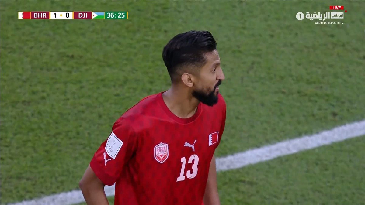 🚨🚨🚨🚨🚨🚨🚨🚨🚨🚨🚨🚨🚨🚨🚨 منتخب البحرين يسجل الهدف الاول ضد جيبوتي الرميحي يسجل 🇧🇭♥️