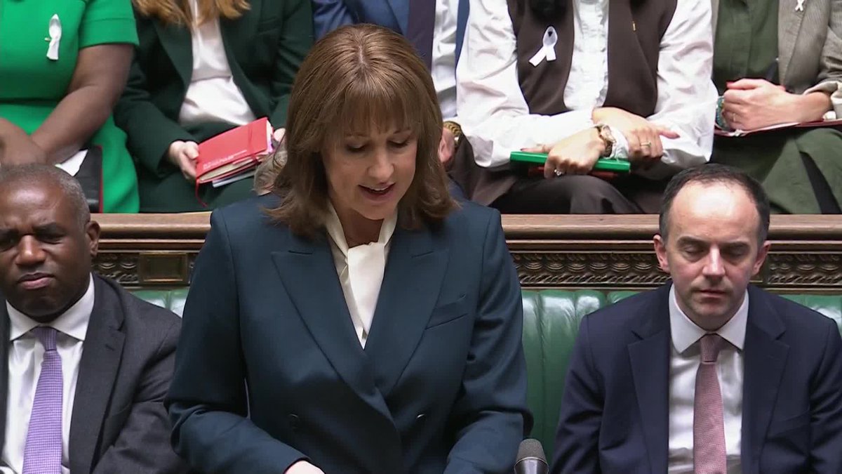 "We're seeing their true colours today" UK Chancellor Rachel Reeves confronts Conservatives MPs as she announces the end of the two-child benefit cap in her budget
