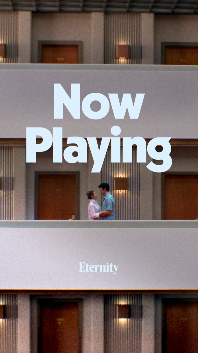"Heavenly" (Collider) "Smart, sensational, and swoon-worthy" (@Mashable) "The romantic comedy fans have longed for” (@TheDailyBeast) ETERNITY starring Miles Teller, Elizabeth Olsen and Callum Turner is now playing in theaters nationwide.