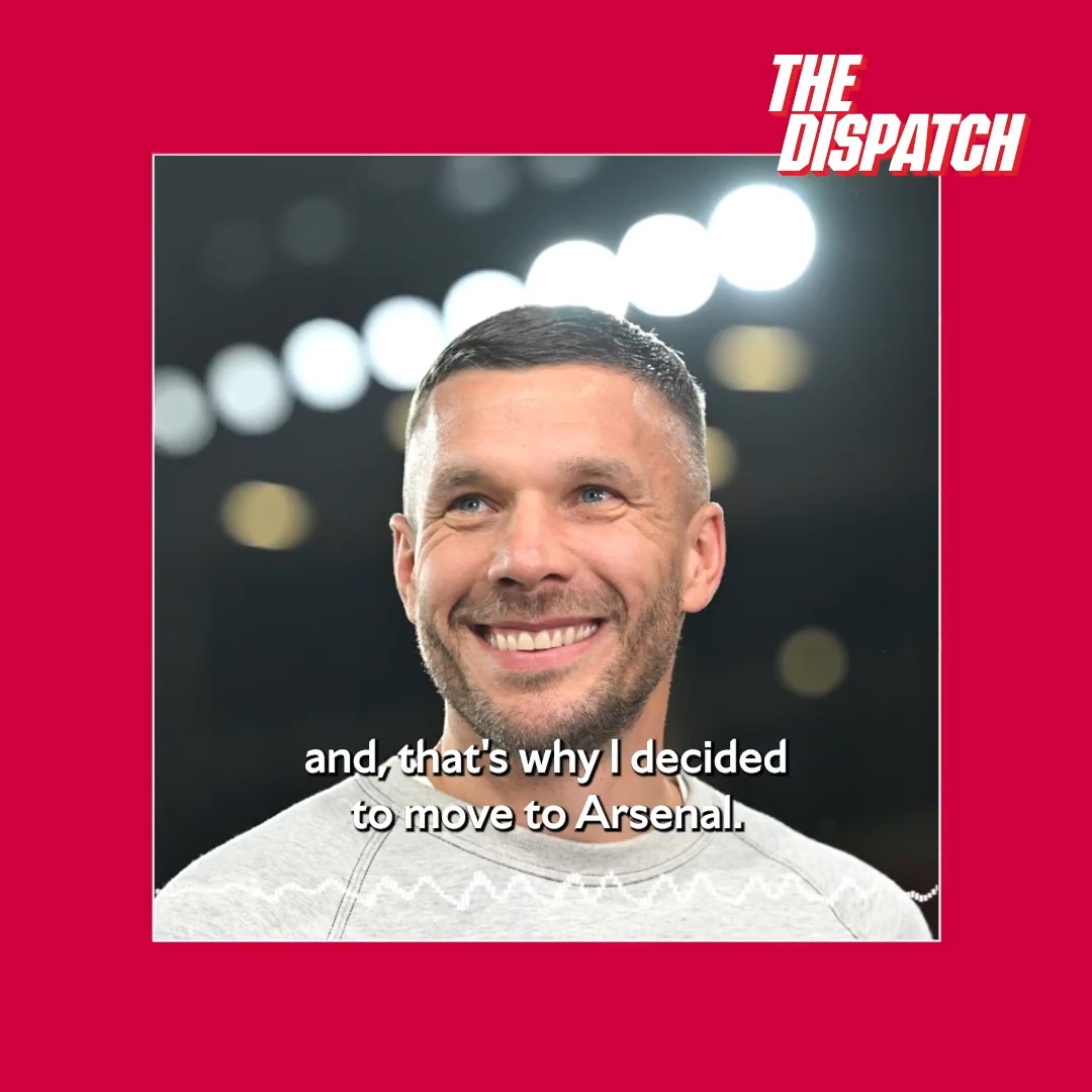 💬 “You always have a special feeling, and that’s why I decided to move to Arsenal.” Lukas Podolski discusses his first phone call with Arsene Wenger in an exclusive interview on The Dispatch 👇