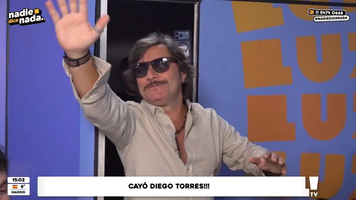 "Diego Torres": Por su aparición en #NadieDiceNada