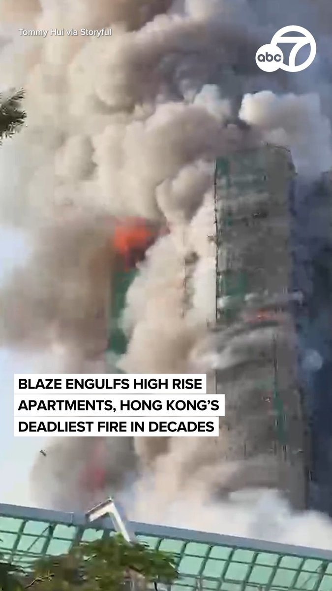 Apocalyptic scenes in Hong Kong as a massive fire jumps from high-rise to high-rise along the city's iconic skyline. Over a dozen people are confirmed dead as the terrifying inferno rages into the night. The new images from the ferocious firefight as the death toll mounts. At least 13 people were killed, including a fireman who died in the line of duty. At least 28 others were injured, including many who were transferred to two local hospitals, fire officials said. Read the latest on this story here:
