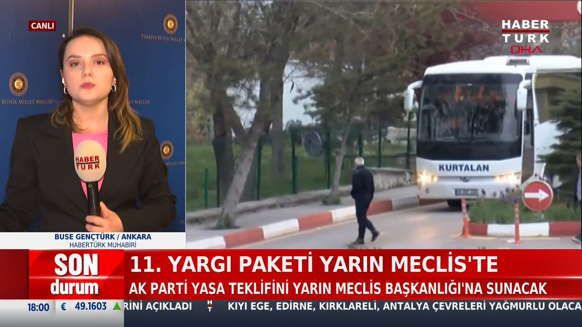 #SONDURUM - 11. Yargı paketi yarın Meclis'te AK Parti yasa teklifini yarın Meclis Başkanlığı'na sunacak.