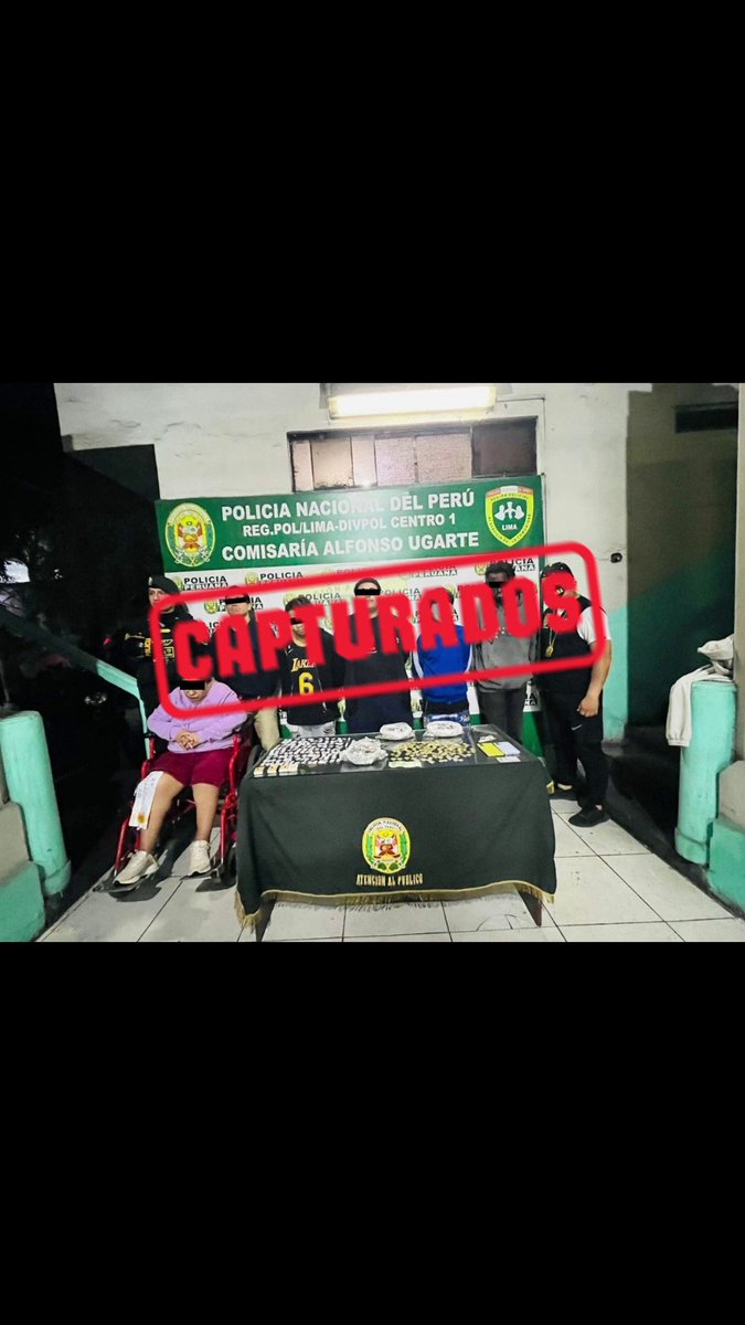 En peru detuvieron al cartel de los X-men que vendian cocaina por lima y la lider era una vieja en silla de ruedas que le decian la señora X kjjj