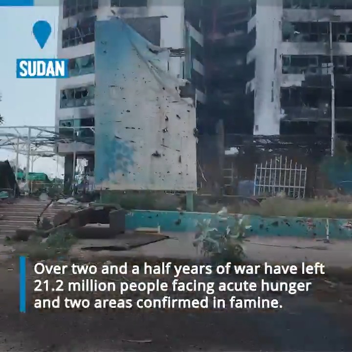 Over 21 million people in #Sudan are facing acute hunger after more than two years of war. WFP has doubled assistance in the past year - and helped reverse famine in some areas. 📣 We need access and continued support to turn the tide of hunger.