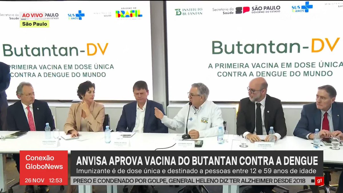 Brasil tem a primeira vacina de dose única contra a dengue; Anvisa aprova imunizante do Butantan. #ConexãoGloboNews ➡️ Assista à #GloboNews: