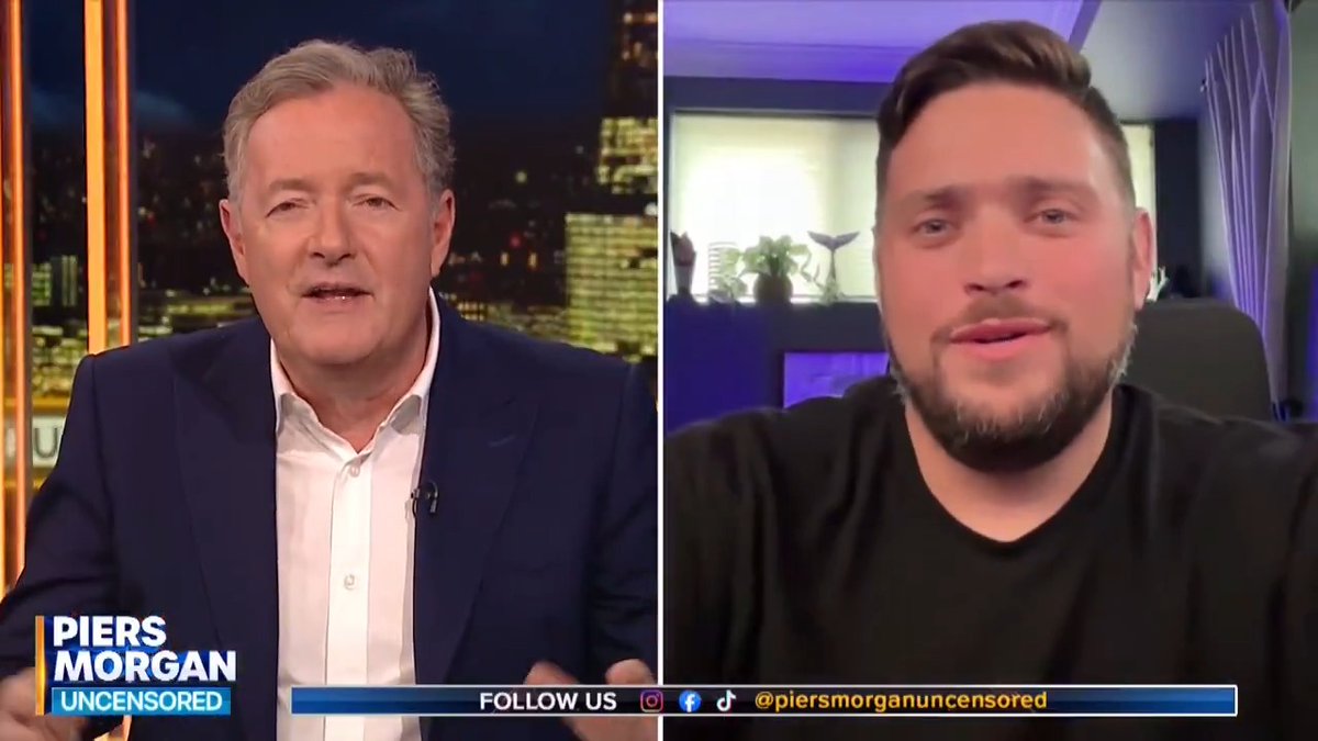 "Just to be clear, you want an end to identity politics - and you called your group White Dudes For Kamala?" Piers Morgan is confused by Mike Ellis... Watch more 👇 📺 Piers Morgan | Mike Nellis