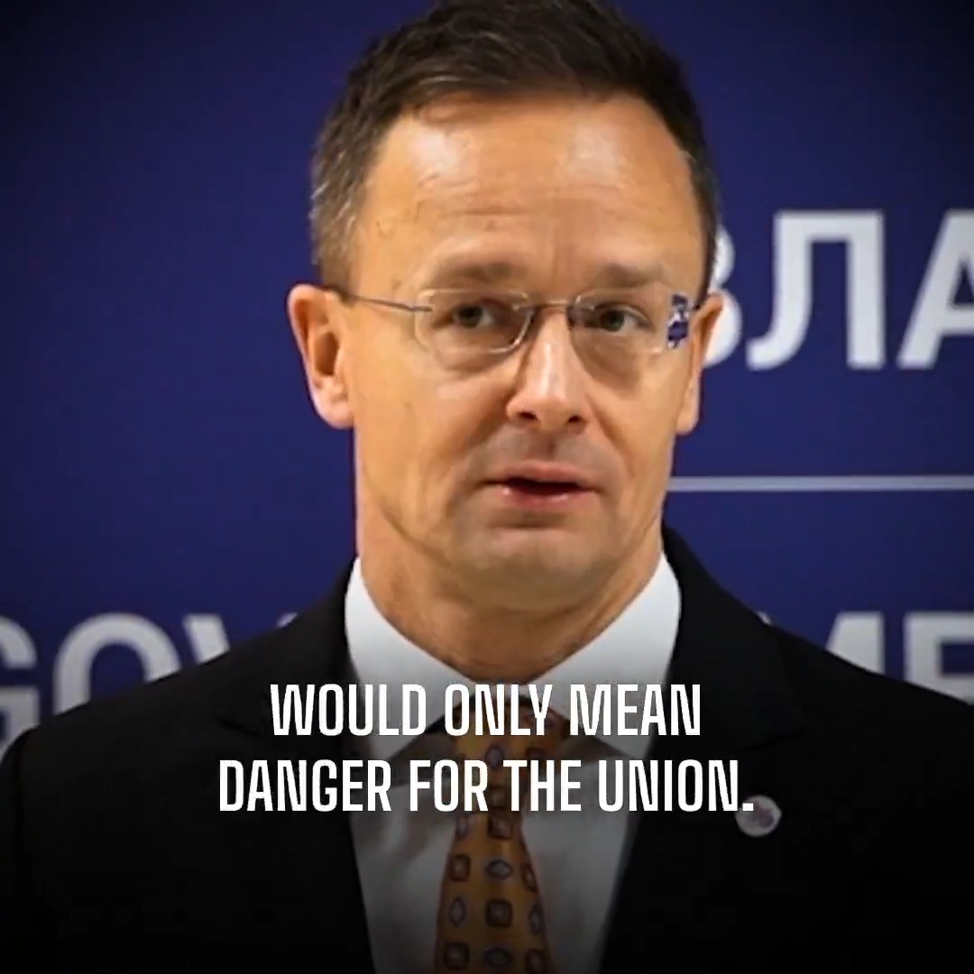 Yes to Serbia’s EU membership. No to Ukraine’s EU membership. This is Hungary’s position.