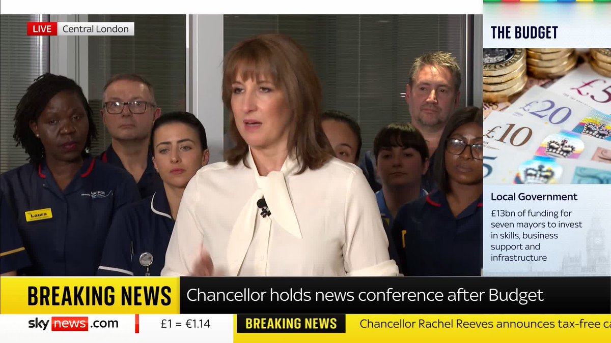 "I do recognise that I was asking ordinary people to pay a little bit more" Sky's Beth Rigby asks the Chancellor how she can in stay in her job when she has broken her manifesto pledge not to increase national insurance. 📺 Sky 501 and YouTube