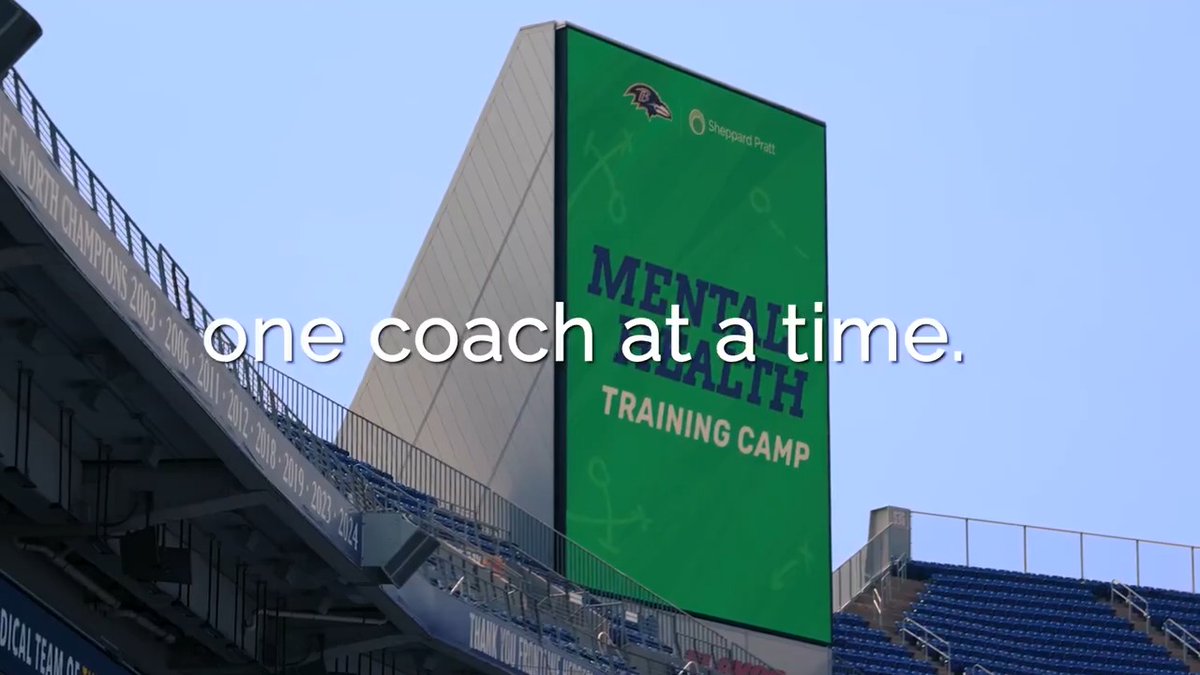 Mental health is important on and off the field. We teamed up with Sheppard Pratt, our special team for mental health, for a powerful mental health training camp focused on resilience, awareness, and support for Maryland communities.