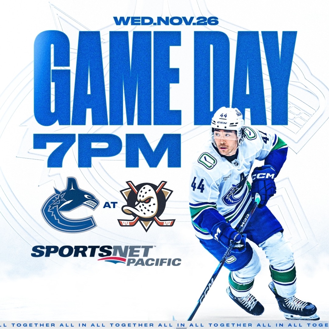 Starting the road trip versus the Ducks! 🦆 🆚 Anaheim Ducks ⏰ 7:00 PM PT 📍 Anaheim, CA 📺 Sportsnet Pacific 📻 Sportsnet 650 GAME NOTES |