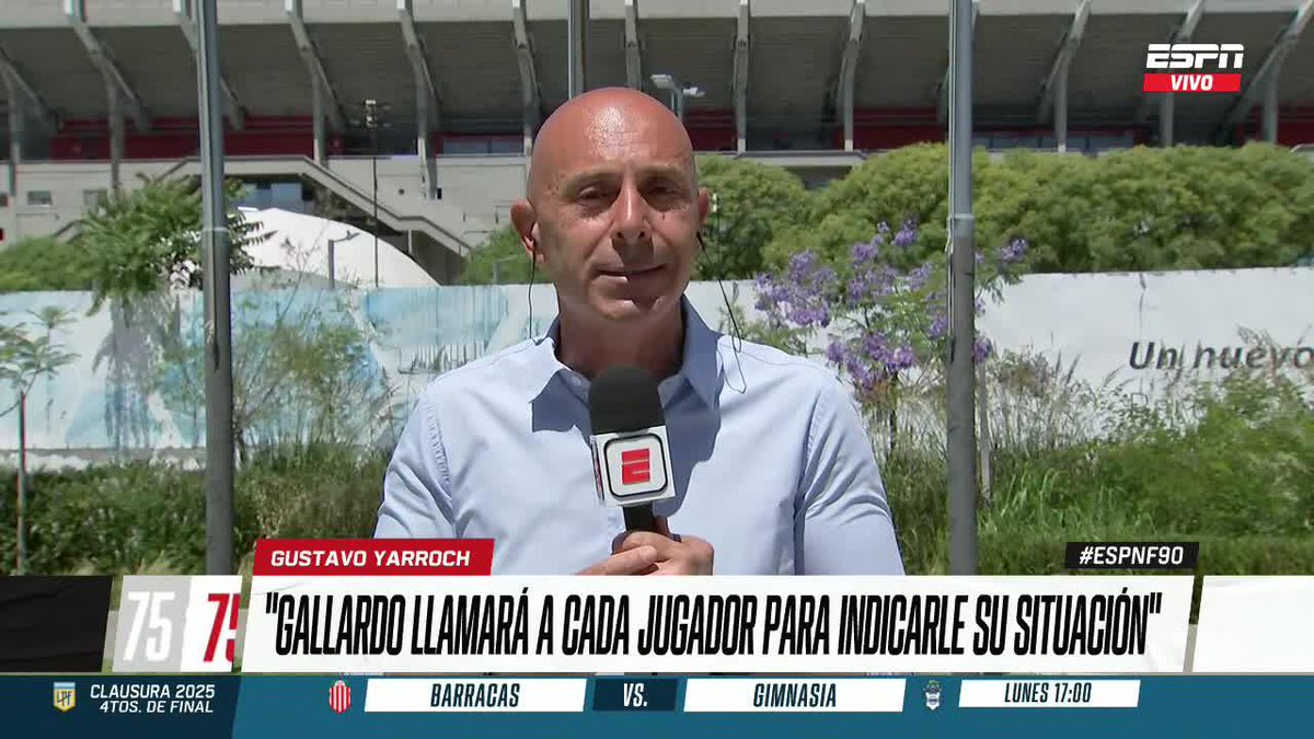 "GALLARDO LLAMARÁ A NACHO FERNÁNDEZ, PITY MARTÍNEZ Y MILTON CASCO PARA DECIRLES QUE NO SEGUIRÁN EN RIVER" Gustavo Yarroch adelantó lo que sucederá mañana en el plantel del Millonario. ▶️ Mirá #ESPNF90 en el Plan Premium de #DisneyPlus