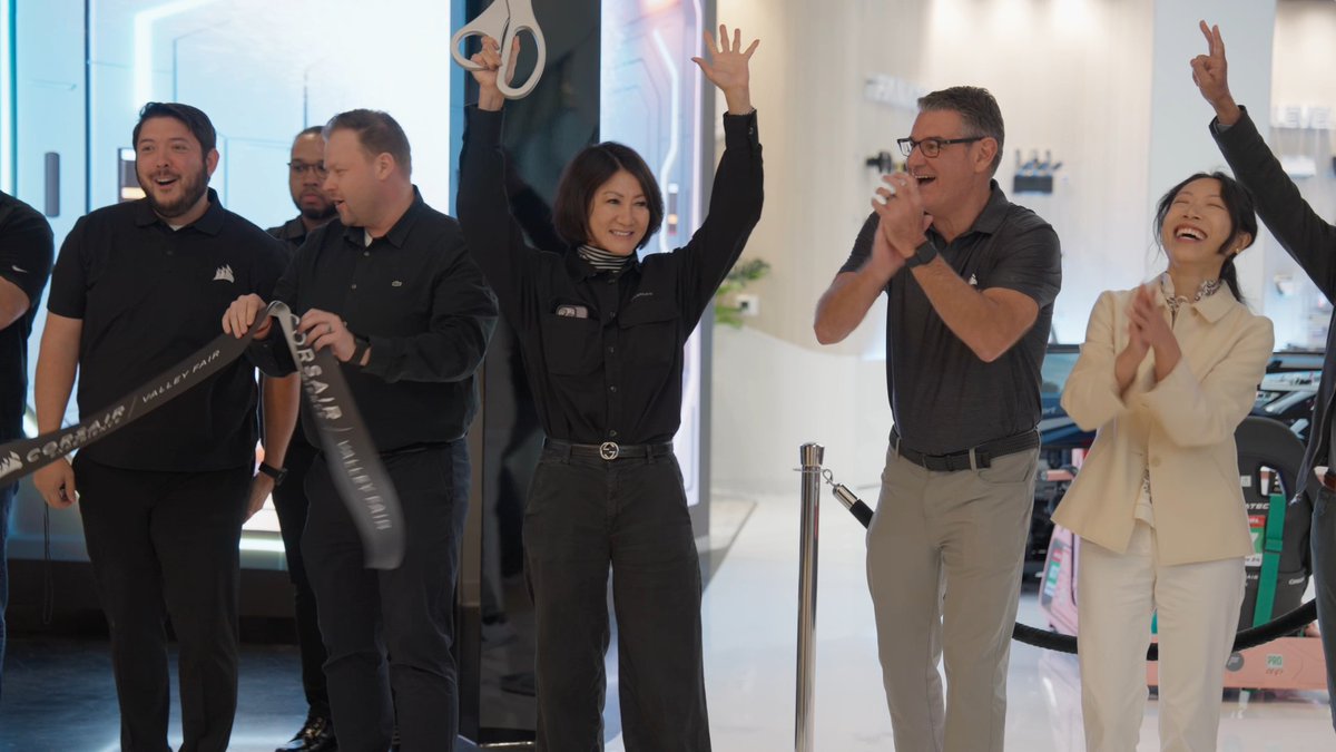 Thank you to the builders, creators, gamers, and dreamers who showed up and made the grand opening of the CORSAIR Experience Store at Valley Fair, Santa Clara, unforgettable. Folks got to game, race, share your love of CORSAIR, and even walk away with some exclusive merchandise or your dream products. And congrats to the winner of our PC raffle, Brian L - we hope you enjoy your new rig! Here's to the community that fuels it all! 💛 Elgato SCUF ORIGIN PC DROP FANATEC