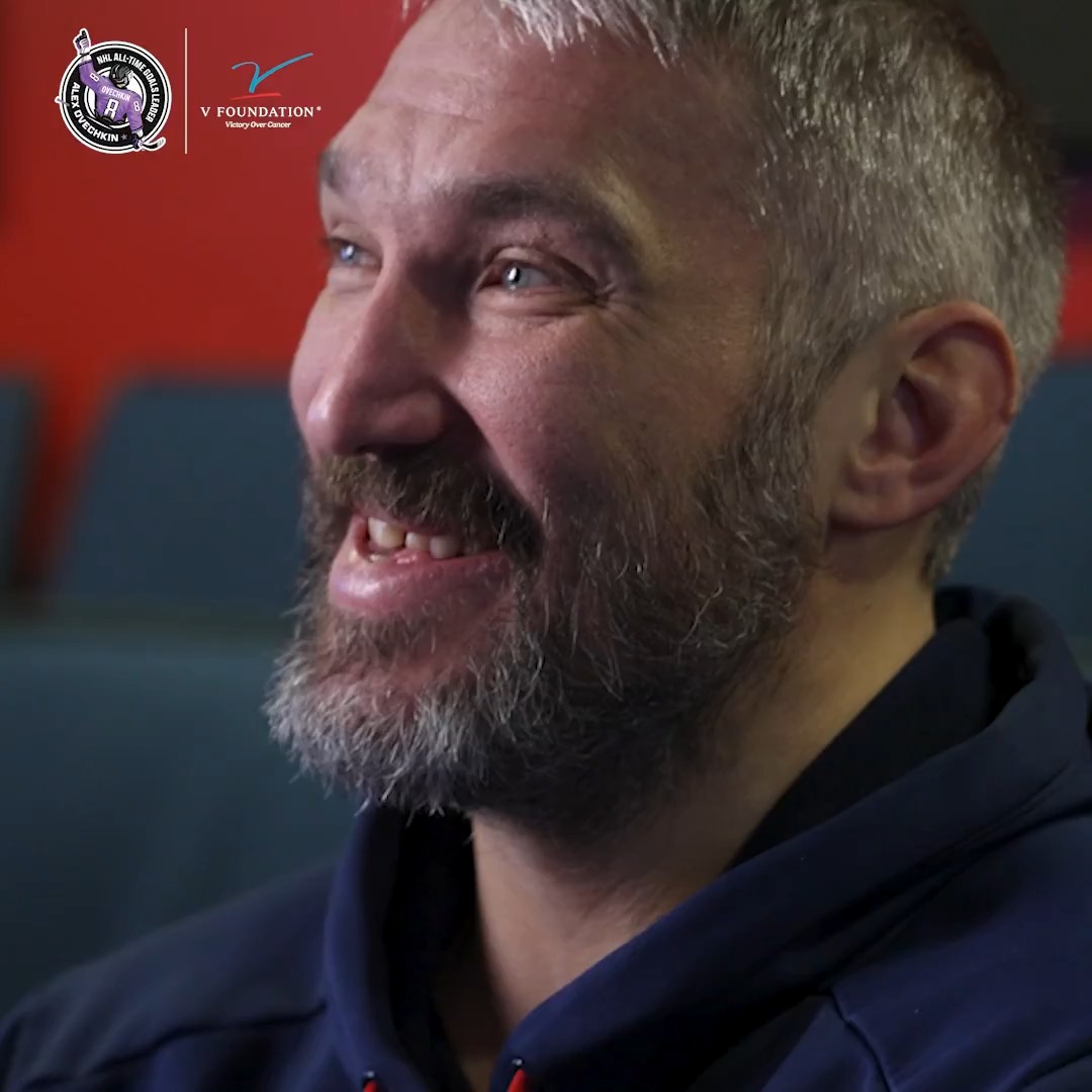 You can’t spell victory without Ovi. The #Gr8 gives his thanks for messages sent from the many children he’s helped through “THE GR8 CHASE for Victory Over Cancer” initiative. #Gr8ness | The V Foundation for Cancer Research