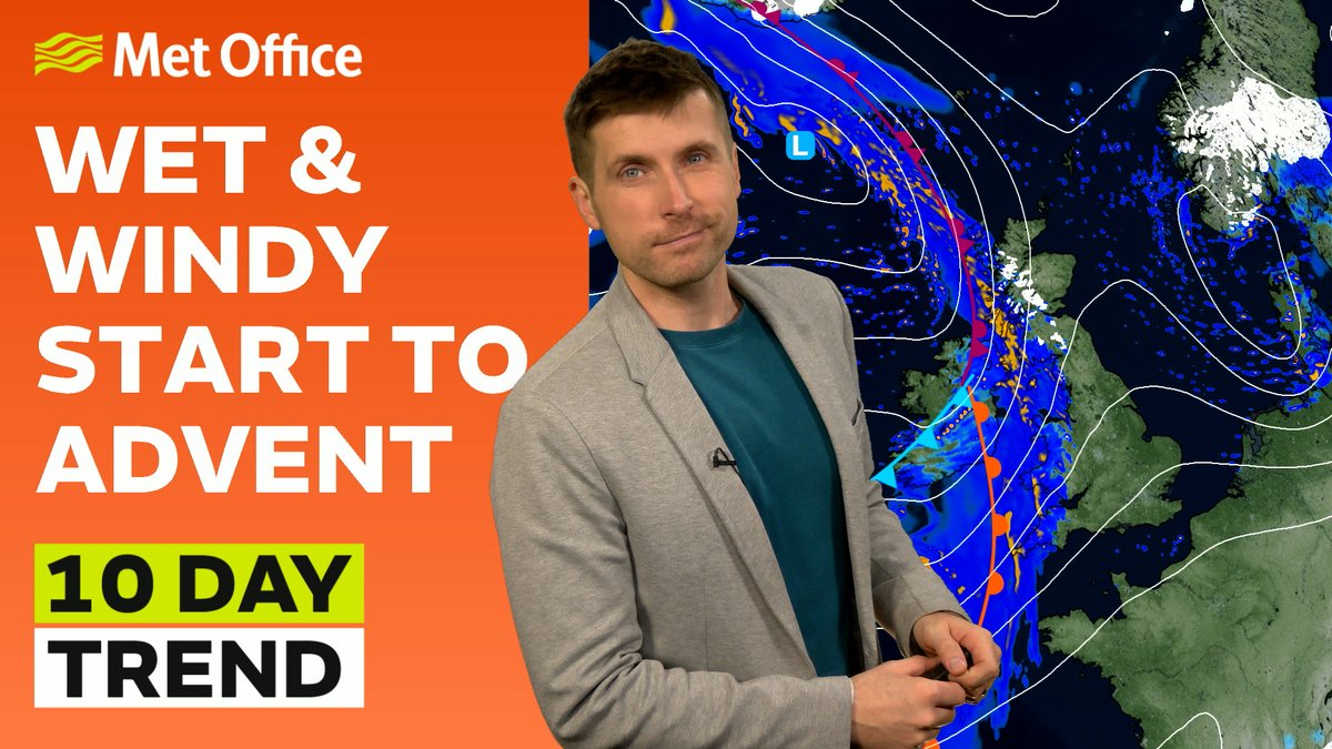 What does the weather have in store for the next 10 days? Temperatures will rise and fall, with some wet and windy weather to watch out for, particularly in the south this weekend. More details in this week’s 10 Day Trend with Alex Burkill 👇
