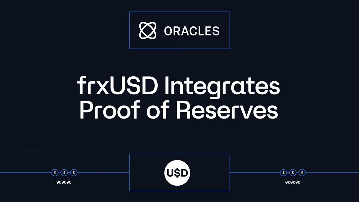 1/ Frax Finance ¤⛓️¤ frxUSD has integrated Chaos Proof of Reserves for independent onchain monitoring and real-time reserve verification across all network deployments. Check out the PoR dashboard: