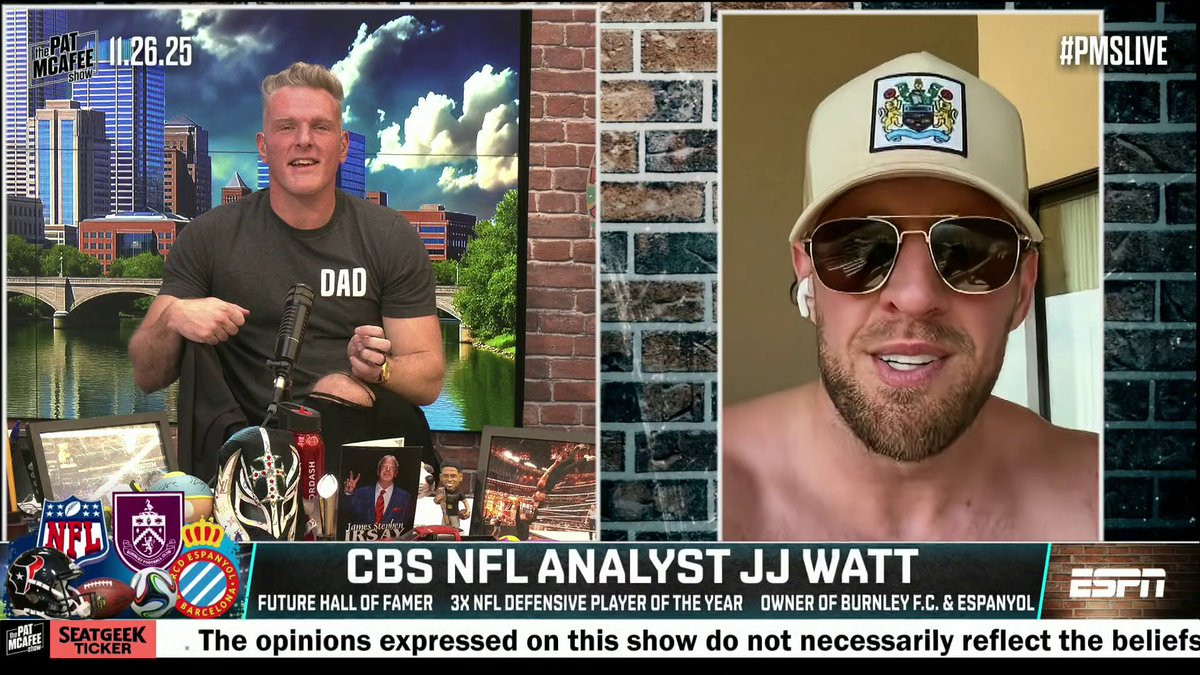 J.J. Watt shares how surreal it was calling the game where his brother surpassed him in career sacks 🙌 ❤️ (via Pat McAfee)