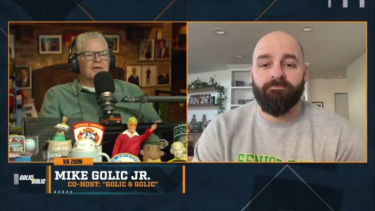 "You've got a team that's in the top 10 of college football that we haven't talked about on the field in God knows how long, because we're all wondering if their coach is even going to be with them after the rivalry game this weekend." – Mike Golic Jr on Lane Kiffin & #OleMiss.