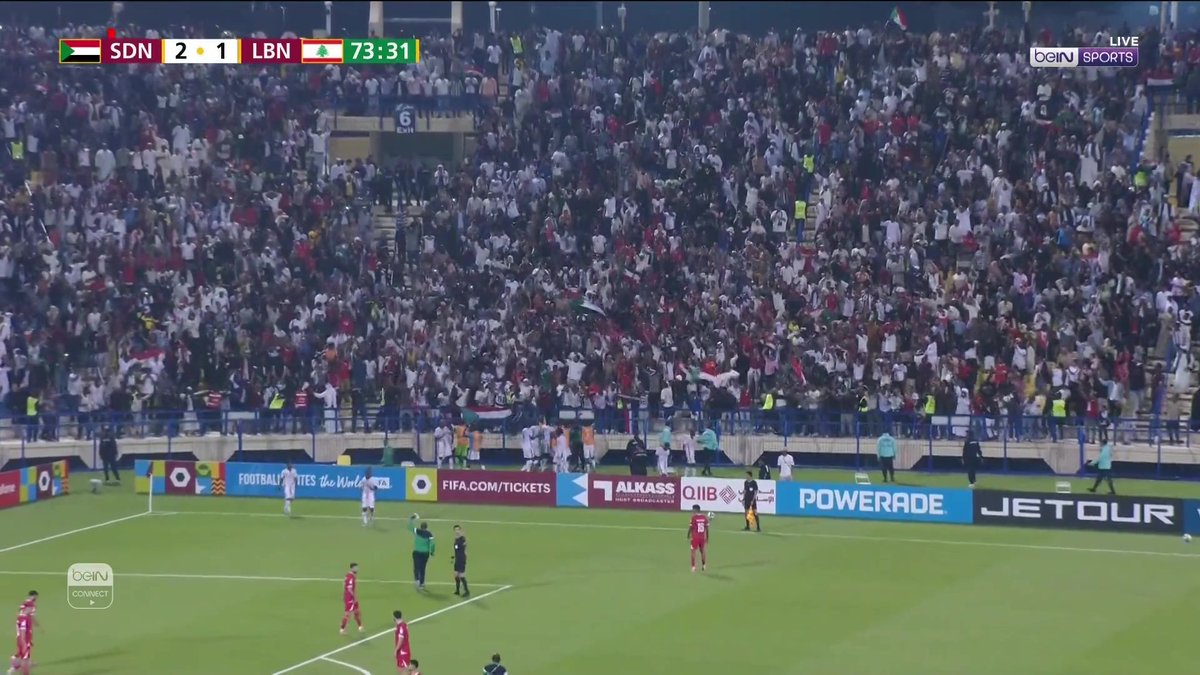 منتخب السودان يضيف الهدف الثاني في شباك المنتخب اللبناني السودان 2 لبنان 1 #كأس_العرب | #كأس_العرب2025 #FIFAArabCup | #ArabCup202