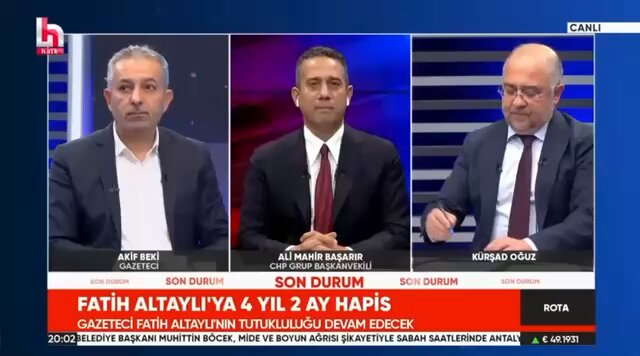 Fatih Altaylı’ya verilen 4 yıl 2 ay ceza ve tutukluluk, hukuk adına kabul edilemez bir utançtır. Eleştirenin, konuşanın, gazetecilerin cezalandırıldığı bir ülkede kimsenin kendini güvende hissetmesi mümkün değildir! Bu karar, sadece Altaylı’ya değil; gazetecilere, yazarlara, milyonlarca yurttaşa verilmiş bir gözdağıdır. Eğer bir ülkede hukuk güvenliği yoksa, eleştiri hakkını kullanmanın sonucu hapis ise bu iktidar ömrünü artık tamamlamıştır!