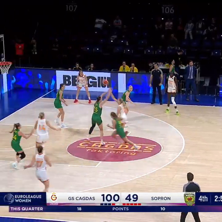It wasn't a joke 🫣 #EuroLeagueWomen x Marine Johannès | Galatasaray Çağdaş Faktoring