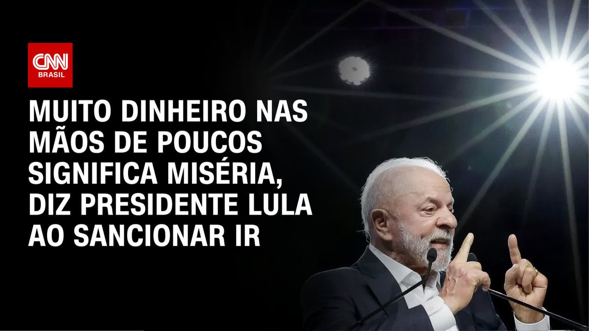 Lula: Se o pobre consumir mais, rico ficará mais rico; assista #CNNBrasil
