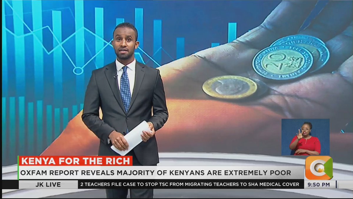 Kenya For The Rich: Oxfam report reveals majority of Kenyans are extremely poor 125 richest people own more wealth than 42.6 million Kenyans Mutiga: A bus full of people owns more wealth than Kenyans Rutto: A few have dominated the economic space of our country #JKLive