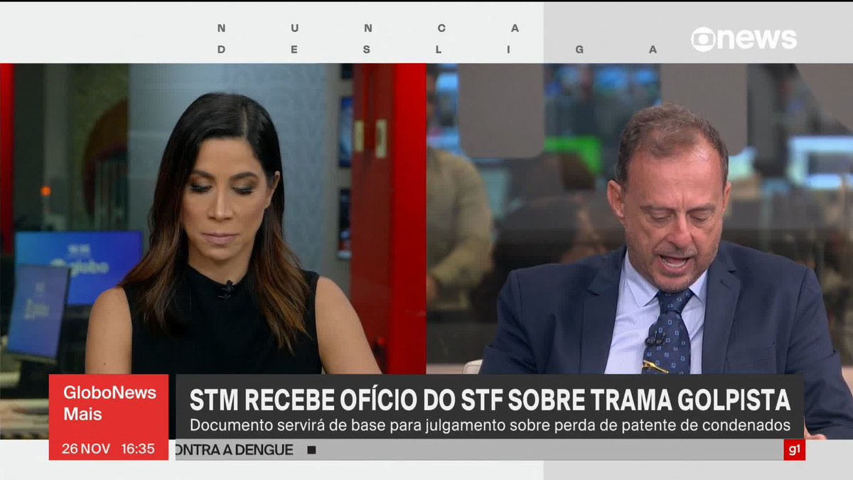 ATENÇÃO: o Superior Tribunal Militar já recebeu o ofício do STF comunicando as condenações do Bolsonaro e dos outros militares. Agora eles perderão as patentes. O Bolsonaro não será mais capitão, nem cabo, nem soldado. Só um bandido, condenado!