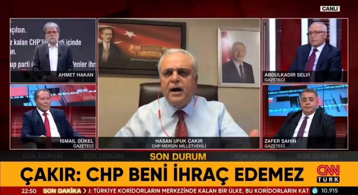 CHP Mersin milletvekili Hasan Ufuk Çakır CNN Türk’ü salladı! Ahmet Hakan: Tüylerim diken diken oldu. Yörük destanı yazıyor abi.