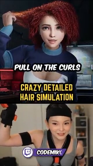 Here is my crazy detailed curly hair simulation!