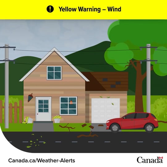 1/4 New: #Weather alerts—Warnings, Advisories, and Watches—are now colour-coded. Moving from yellow, to orange, to red as the potential risk increases. Always read your alerts to be #WeatherReady. 👉 Info: