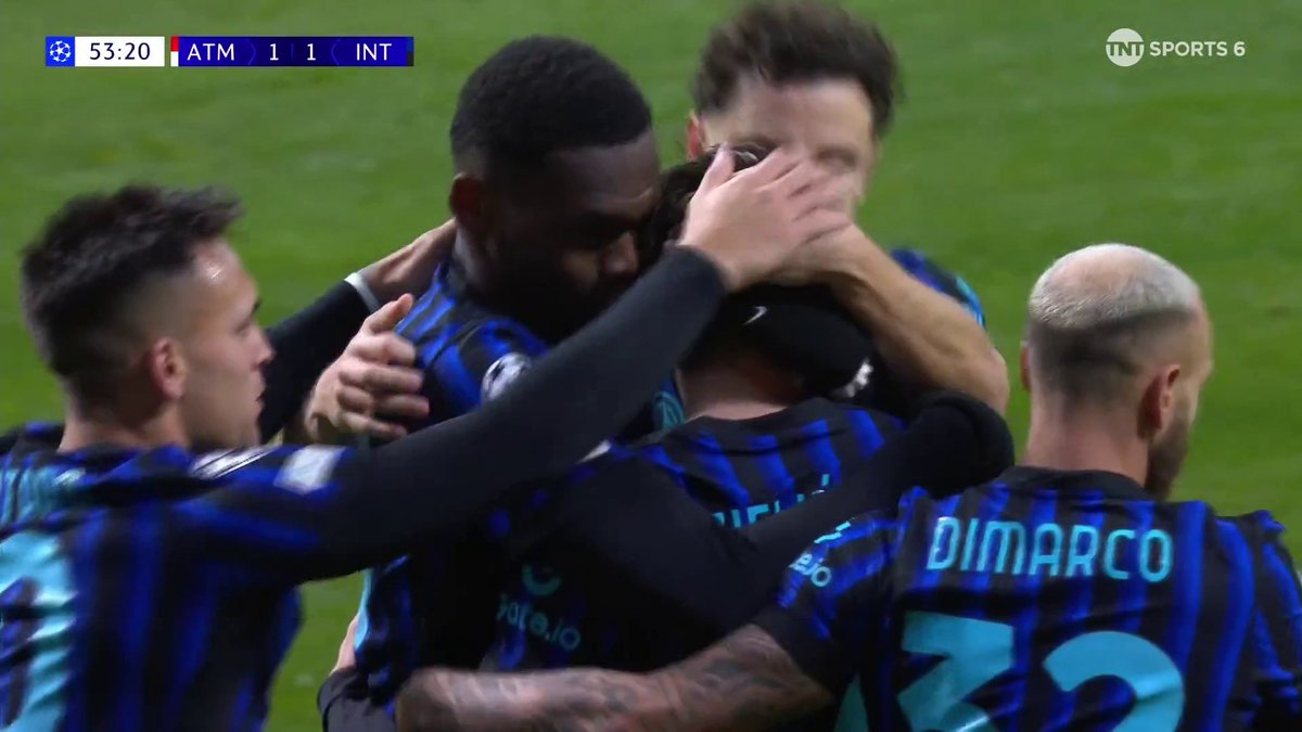 Piotr Zielinski gets on the end of a brilliant one-two to equalise for Inter 🙌 TNT Sports & discovery+ UK