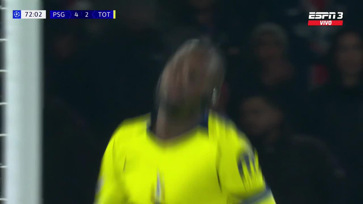 DOBLETE DE LEY DEL EX: otro gol de Kolo Muani para el 3-4 de Tottenham vs. PSG. 📺 Toda la #UCL por #DisneyPlus Plan Premium