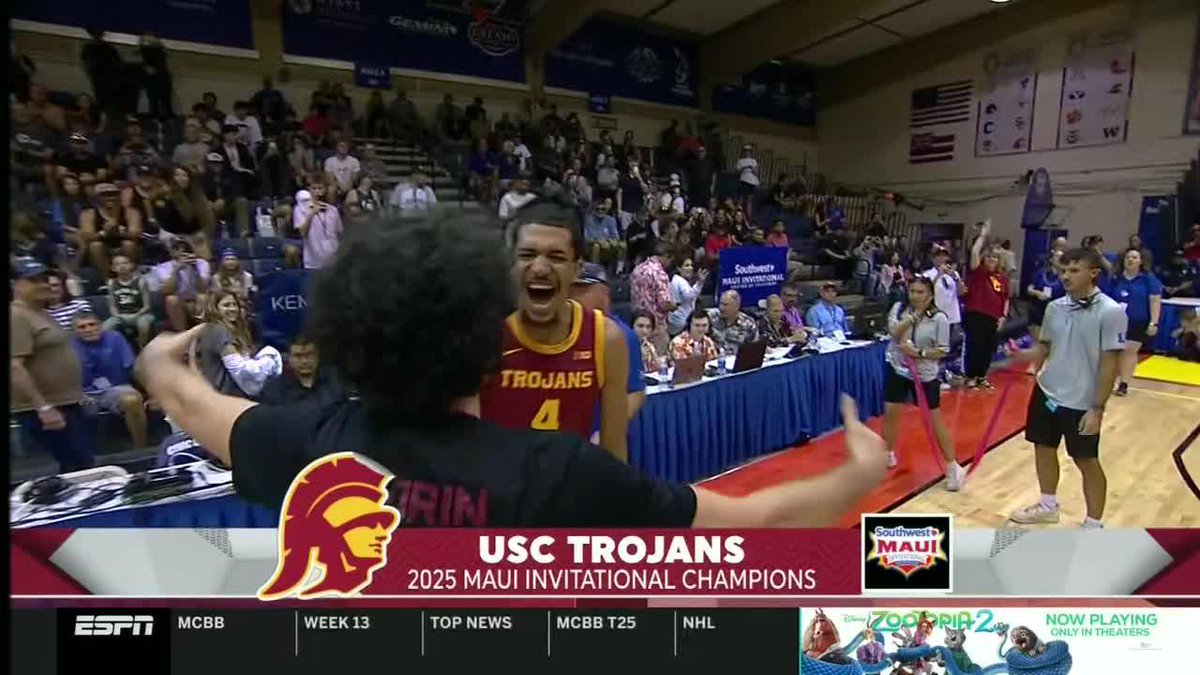 Trojans are your 2025 Maui Invitational champs 🏆 USC Men's Basketball