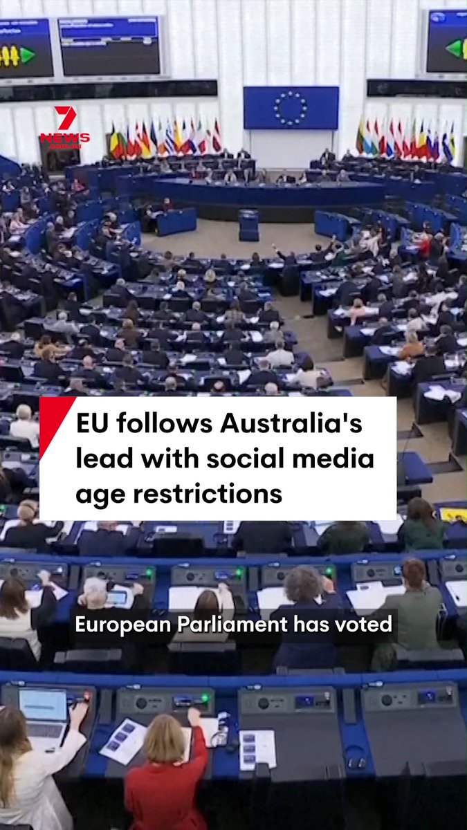 European Parliament has voted in favour of imposing a minimum age of 16 on social media sites. #eu #socialmedia #socialmediaban #europeanunion #europeanparliament