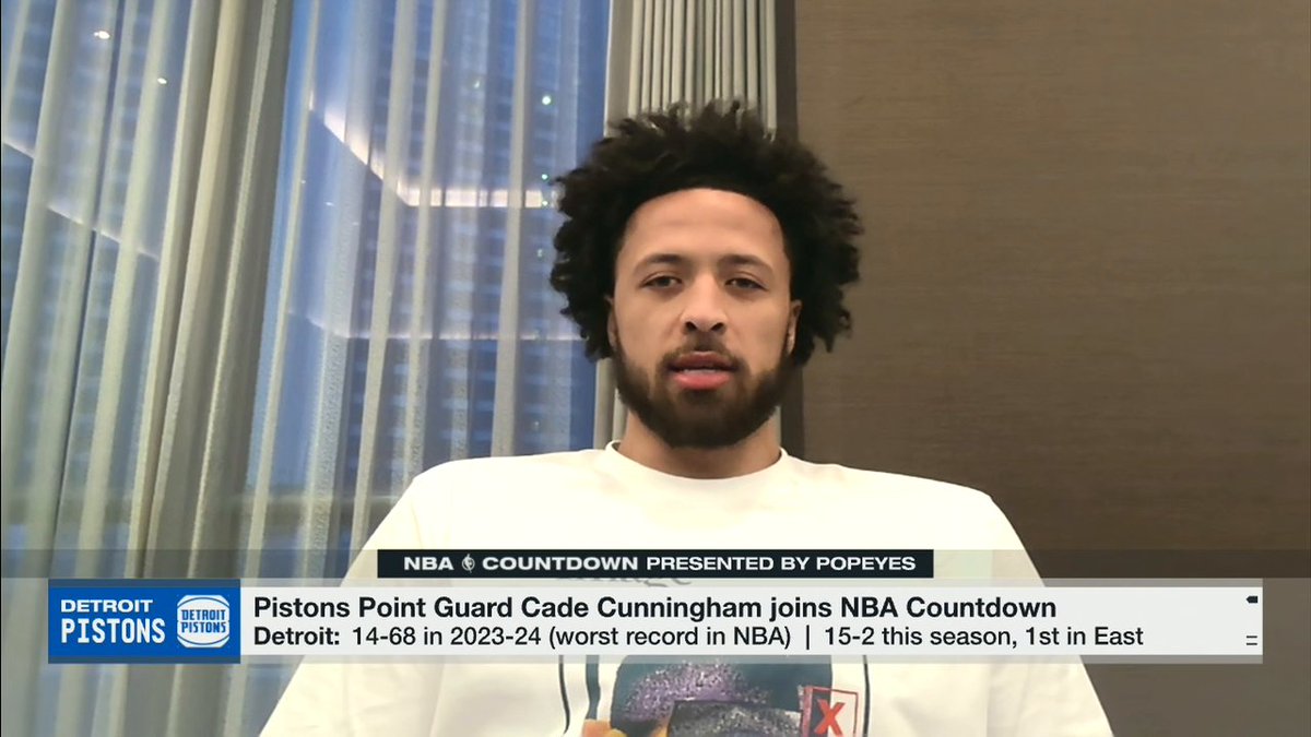 "We've been winning these games because we deserve to win these games." Cade Cunningham says "it's not hard to wrap [his] head around" the Pistons' success this season 📈
