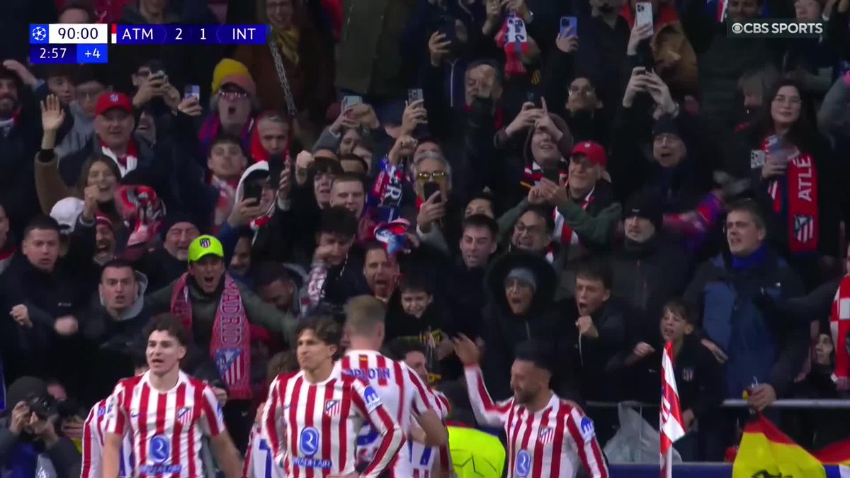 IN THE DYING MOMENTS, ATLÉTI SNATCH THE WINNER FROM INTER 💥🤯