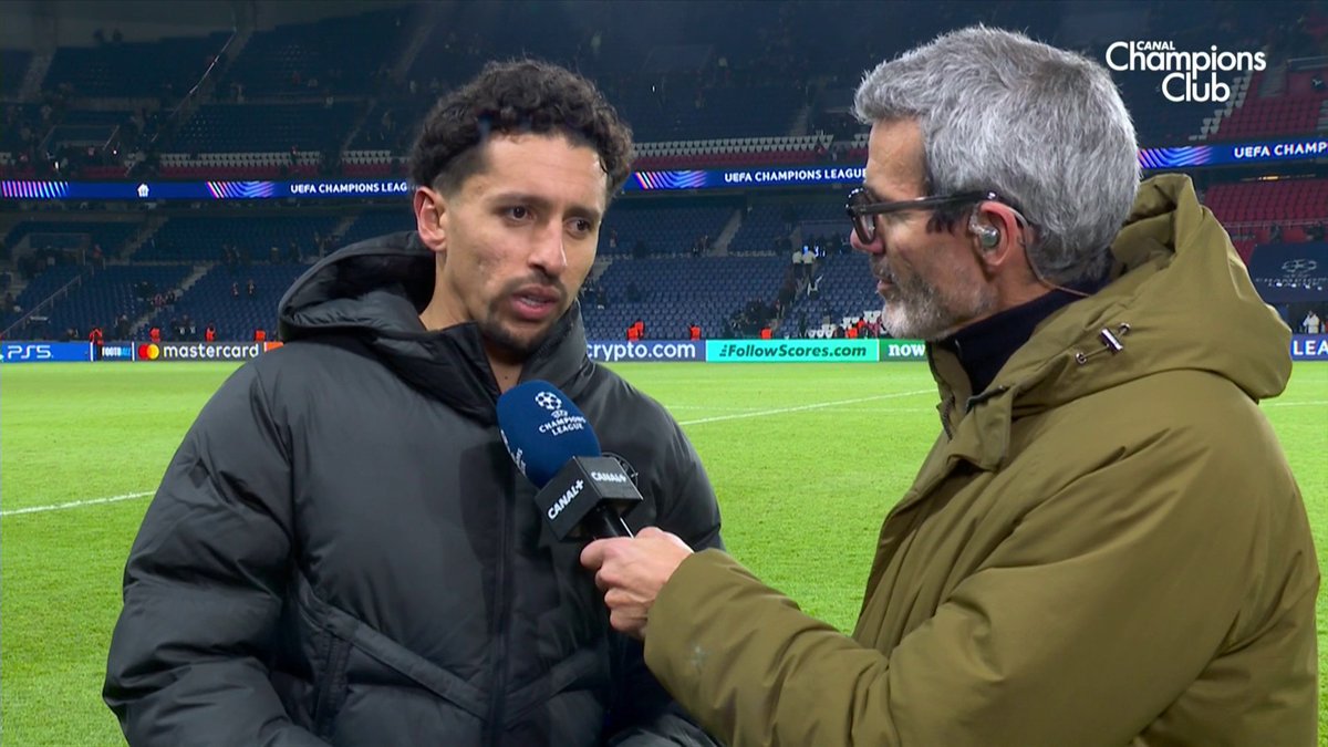 🚨 Marquinhos 🇧🇷 : « 𝗢𝗡 𝗔 𝗨𝗡𝗘 𝗘́𝗤𝗨𝗜𝗣𝗘 𝗤𝗨𝗜 𝗡𝗘 𝗟𝗔̂𝗖𝗛𝗘 𝗥𝗜𝗘𝗡. […] Gagner aujourd’hui me tenait à cœur… 𝟱𝟬𝟬𝗲̀𝗺𝗲 𝗠𝗔𝗧𝗖𝗛 𝗔𝗩𝗘𝗖 𝗟𝗘 𝗣𝗦𝗚. » ❤️💙 🎥 CANAL+ Foot