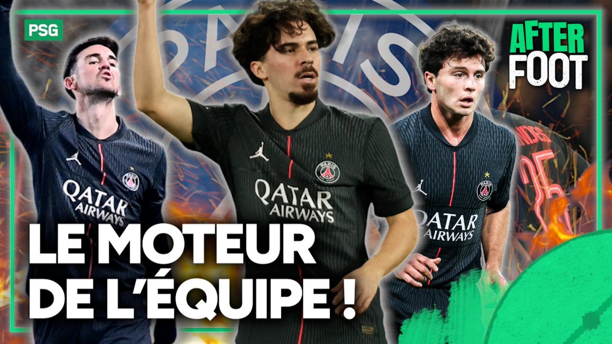 🗣💬"Le milieu de terrain est le moteur de l'équipe du PSG ! Les trois sont fantastiques. Là, c'est un milieu top niveau mondial" Daniel Riolo encense le trio parisien Vitinha-Neves-Ruiz, encore une fois énorme face à Tottenham en Ligue des champions.