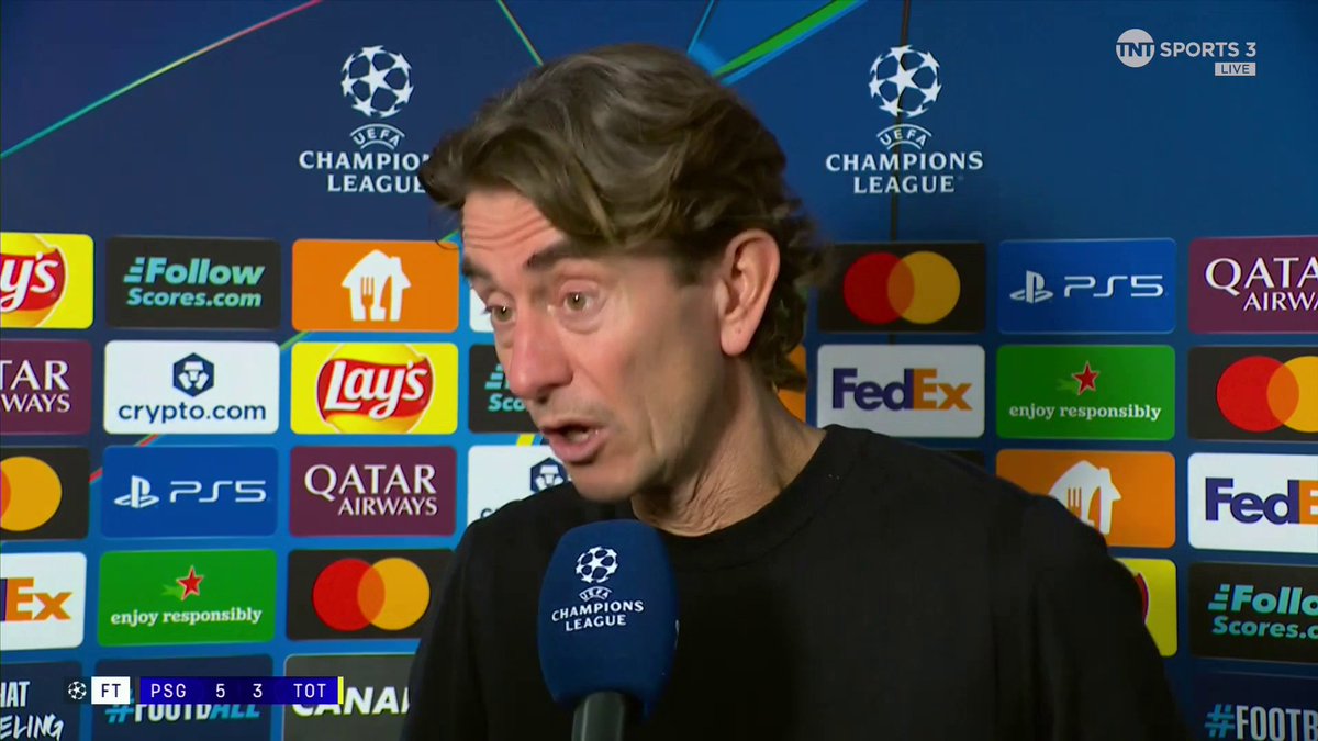 "Today, we competed. Today, we showed a team with soul and character" 👊 Spurs manager Thomas Frank analyses his side's defeat in Paris, their performance, Vitinha and looking ahead to the weekend. Olivia Buzaglo | TNT Sports & discovery+ UK
