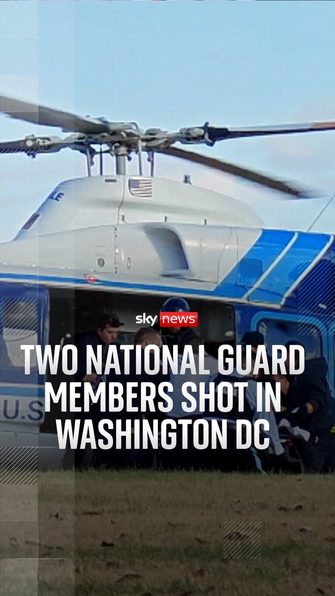 Two members of the National Guard have been shot near the White House, and a suspect has been taken into custody. 🔗Click the link to get live updates from Washington: