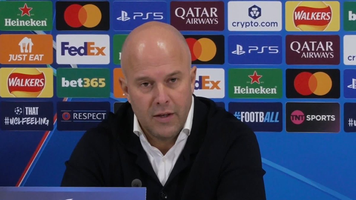 "It's a shock for everyone." 😳 Liverpool manager Arne Slot reacts to Liverpool's 4-1 defeat to PSV.
